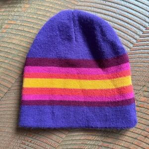 Cute Rainbow purple beanie